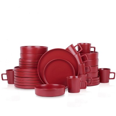 Stone Lain Cleo 32-Piece Stoneware Dinnerware Set, Service for 8