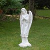 Northlight 30" Ivory Angel with Arms Folded Outdoor Garden Statue - 2 of 4