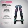 HolaHatha Hex Dumbbell Set with Hand Weights and Storage Rack - 2 of 4