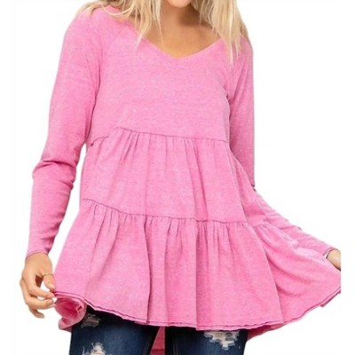 Women's Forever Isn't Enough Tiered Tunic Top - Oddi