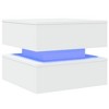 vidaXL Coffee Table White Engineered Wood Medium Square Modern - 2 of 4