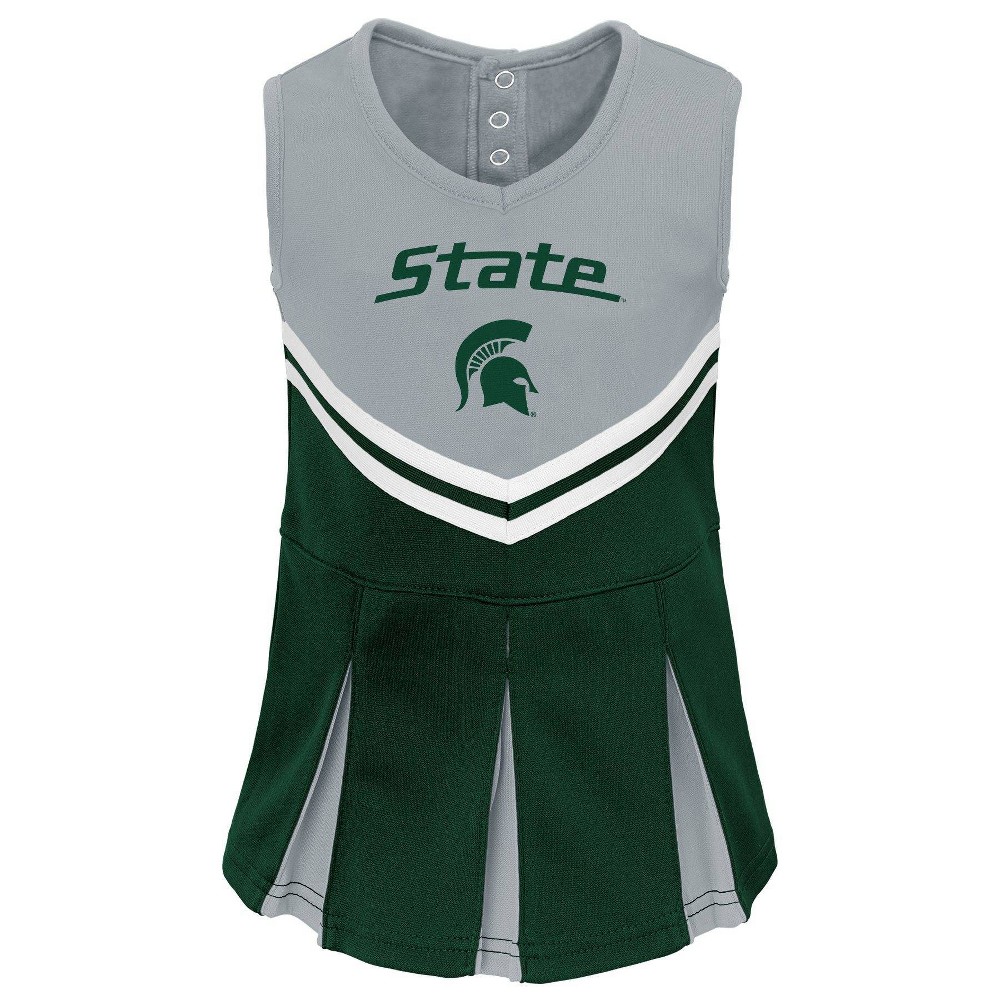 NCAA Michigan State Spartans Toddler Girls 2pc Cheer Dress Set