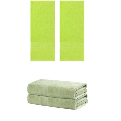 REGALWOVEN Cotton Bath Hands Towel Sets For Bathroom, Gym, SPA 2 Pack