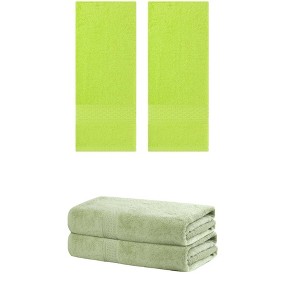 REGALWOVEN Cotton Bath Hands Towel Sets For Bathroom, Gym, SPA 2 Pack - 1 of 4