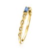 RS Pure by Ross-Simons 0.10 Carat Sapphire Ring With Diamonds in 14kt Yellow Gold - 3 of 4