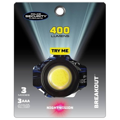 Police Security Breakout 400 Lumens LED Headlamp