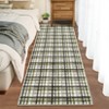 Indoor Modern Geometric Checkered Non Slip Area Rugs, Low Pile Non Slip Floor Carpet for Home Office - 3 of 4