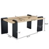 Elevate Your Living Space with Vynxaria's Modern Glass Coffee Table ¨C Asymmetrical Design with Gold Finish and Lower Shelf! - 2 of 4