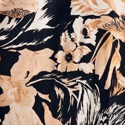 black neutral floral