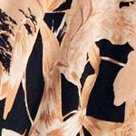 black neutral floral