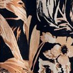 black neutral floral