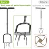 Itopfox Manual Twist Tiller, All-Steel Garden Claw Cultivator with 6 Curved Claws and Soft Rubber Handle, Hand Tiller for Gardening Bed and Plant Box - 2 of 4