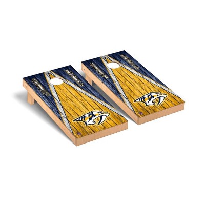 NHL Nashville Predators Premium Cornhole Board Weathered Triangle Version