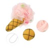 Unique Bargains Bath Shower Loofah Sponge 5.31"x5.12" Assorted Color 1 Pc - 3 of 4