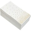 Sparkle and Bash 50 Pack Gold Foil Polka Dot Confetti Disposable Paper Napkins Party Supplies 4 x 8 Inches - 4 of 4