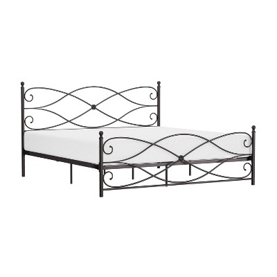 King Kensie Metal Platform Bed Oiled Bronze - Hillsdale Furniture