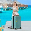 1/3 PCS Contrast Color Expandable ABS Hard Shell Luggage Set with Spinner Wheels and TSA Lock 4M - ModernLuxe - 3 of 4