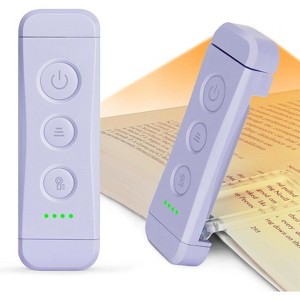 Link Clip On LED Book Light For Reading In Bed Flexible Head Portable Rechargeable Multiple Lighting Colors & Brightness For Adults & Kids - 1 of 4