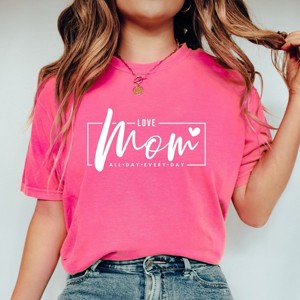 Simply Sage Market Mom, Love All Day Everyday Garment Dyed Tee - 1 of 4