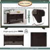 PAGED Rustic Storage Ottoman with 2 Drawers & Removable Basket, Entryway Bench with Removable Cushion, Acacia Shoe Bench, Ottoman Foot Rest - 4 of 4