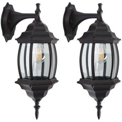 Grazia Outdoor Wall Sconce Lights (set Of 2) - Oil Rubbed Bronze ...