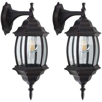 Grazia Outdoor Wall Sconce Lights (Set of 2) - Oil Rubbed Bronze - Safavieh.
