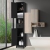 66.9 Inch Tall Narrow Bathroom Storage Cabinet, Adjustable Shelf Freestanding Water-Resistant Organizer for Small Bathroom - 2 of 4