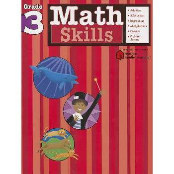Math Skills, Grade 3 - (Flash Kids Harcourt Family Learning) by  Flash Kids (Paperback)