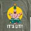 Men's - SpongeBob SquarePants - Patrick Christmas Tree It's Lit Short Sleeve Graphic T-Shirt - 2 of 4