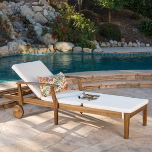 Christopher Knight Home Jamaica Outdoor Water Resistant Fabric Chaise Lounge Cushion - 1 of 4