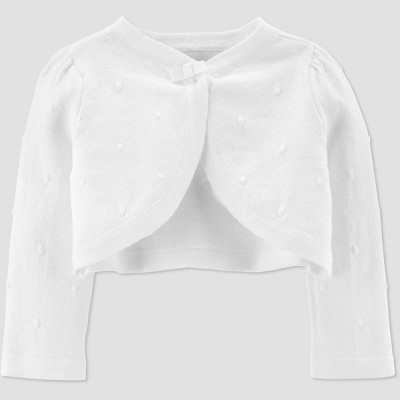 baby girl white cardigan
