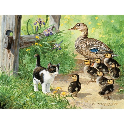 Ducks In The Straw Jigsaw Puzzle by Mountain Dreams - Pixels