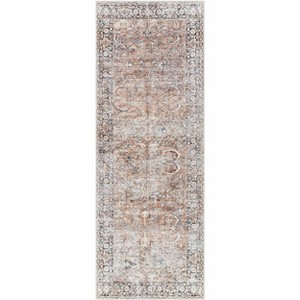 Hauteloom Peach Noda Vintage Washable Area Rug - 1 of 4