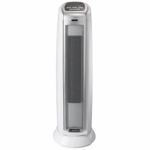 Lasko 5775 Portable Electric 1500 Watt Indoor Room Oscillating Ceramic Tower Space Heater with Adjustable Thermostat, Silver - 1 of 4