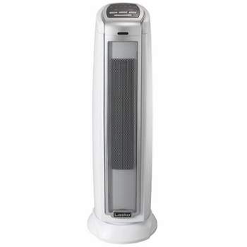 Lasko 5775 Portable Electric 1500 Watt Indoor Room Oscillating Ceramic Tower Space Heater with Adjustable Thermostat, Silver