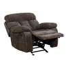 MAYEERTY Recliner Chair, Non-Pilling Breathable Fabric Reclining Chair with Adjustable Backrest for Living Room, Brown - 3 of 4