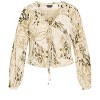 Women's Plus Size Corina Top - beige | CITY CHIC - 4 of 4