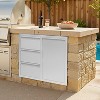 AMERLIFE Outdoor Kitchen Drawers Stainless Steel Drawers for Outdoor Kitchens, Multi-Storage Cabinet, Built-in BBQ Island Storage - 3 of 4