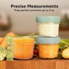 12pk Prep Baby Food Storage Containers, 4 oz Leak-Proof, BPA Free Glass Baby Food Jars for Feeding - 3 of 4
