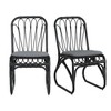VASIP Outdoor Wicker Chairs Set of 2,Wicker Patio Chairs with Seat Cushion,Metal Frame,Armless,High Ladder Back Dining Chairs - 4 of 4