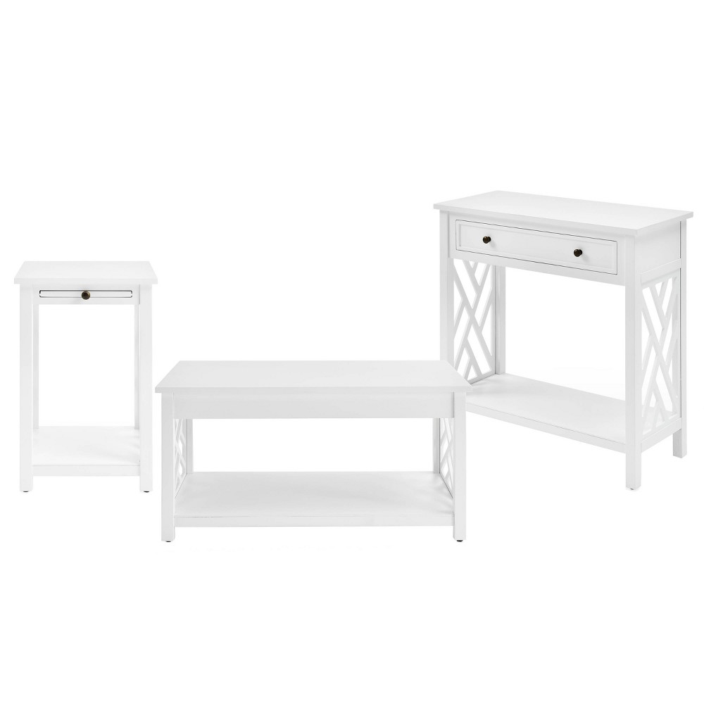 Photos - Coffee Table 36" Middlebury , End Table with Tray and Console Table White 