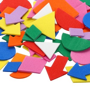 Unique Bargains Geometry Style Self-Adhesive Home Decor Card DIY Foam Stickers - 1 of 4