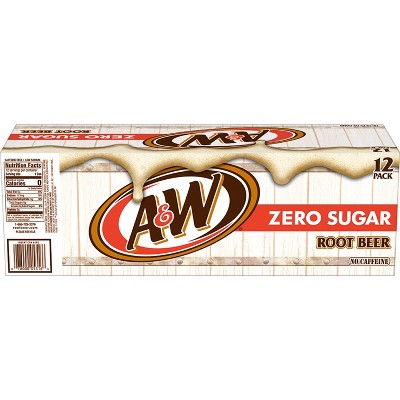 A&#38;W Root Beer Zero Sugar Soda - 12pk/12 fl oz Cans_7