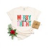 Simply Sage Market Women's Merry and Bright Colorful Short Sleeve Garment Dyed Tee - 3 of 4