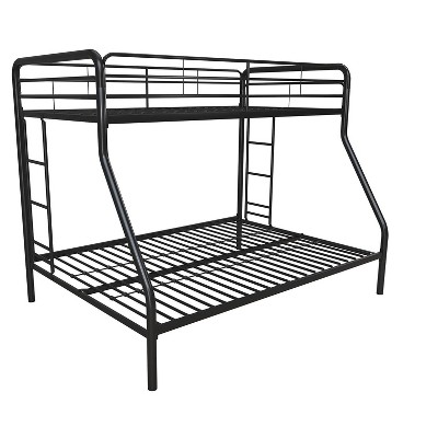 DHP Dusty Bunk Bed with Metal Frame and Ladder