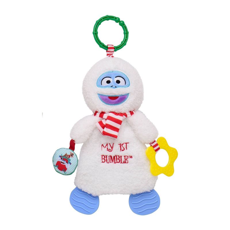 Rudolph the Red-Nosed Reindeer 10&#34; Bumble Crib Activity toy with Teether - Christmas, 1 of 4