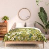 Deny Designs Schatzi Brown Brooke Ditsy Floral Olive Lime Queen/Full Comforter and Sham Set (2-3pc Set) - 3 of 4