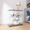 VYNXARIA Two-Door Glass Display Cabinet - Stylish Curio Bookshelf for Home & Office - 3 of 4