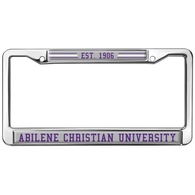 Abilene Christian University School Full Size Standard License Plate Metal Frame