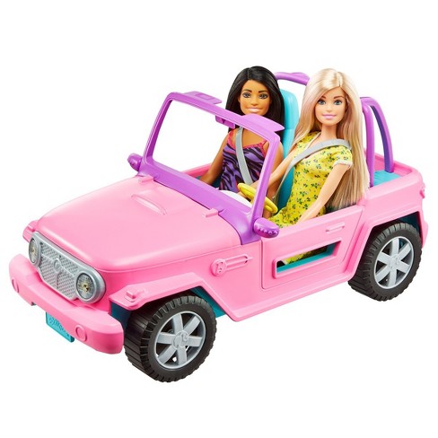 pink barbie car